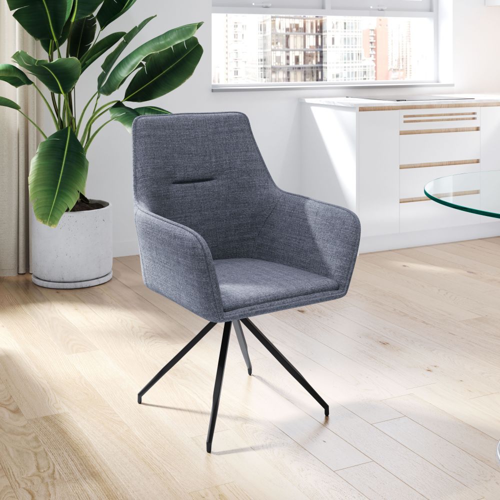 CHAIR WATKINS ZUO 101964 | Dining Chair | Gray Black | 100%Polyester | Fabric | Inside | Bar Restaurant Cafetería Food Court Bar Breakfast Kitchen Bistro Office Space Set