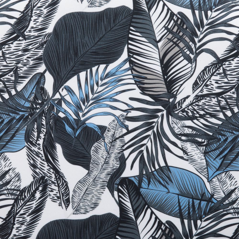 CHAIR ZUO CLYDE 101522 | Dining Chair | Leaf Print Black | 100% Polyester | Printed Fabric | Inside | Use Interior Department Room Department Accommodation Studio Decoration Interiors Home Habitacion Dinner Room