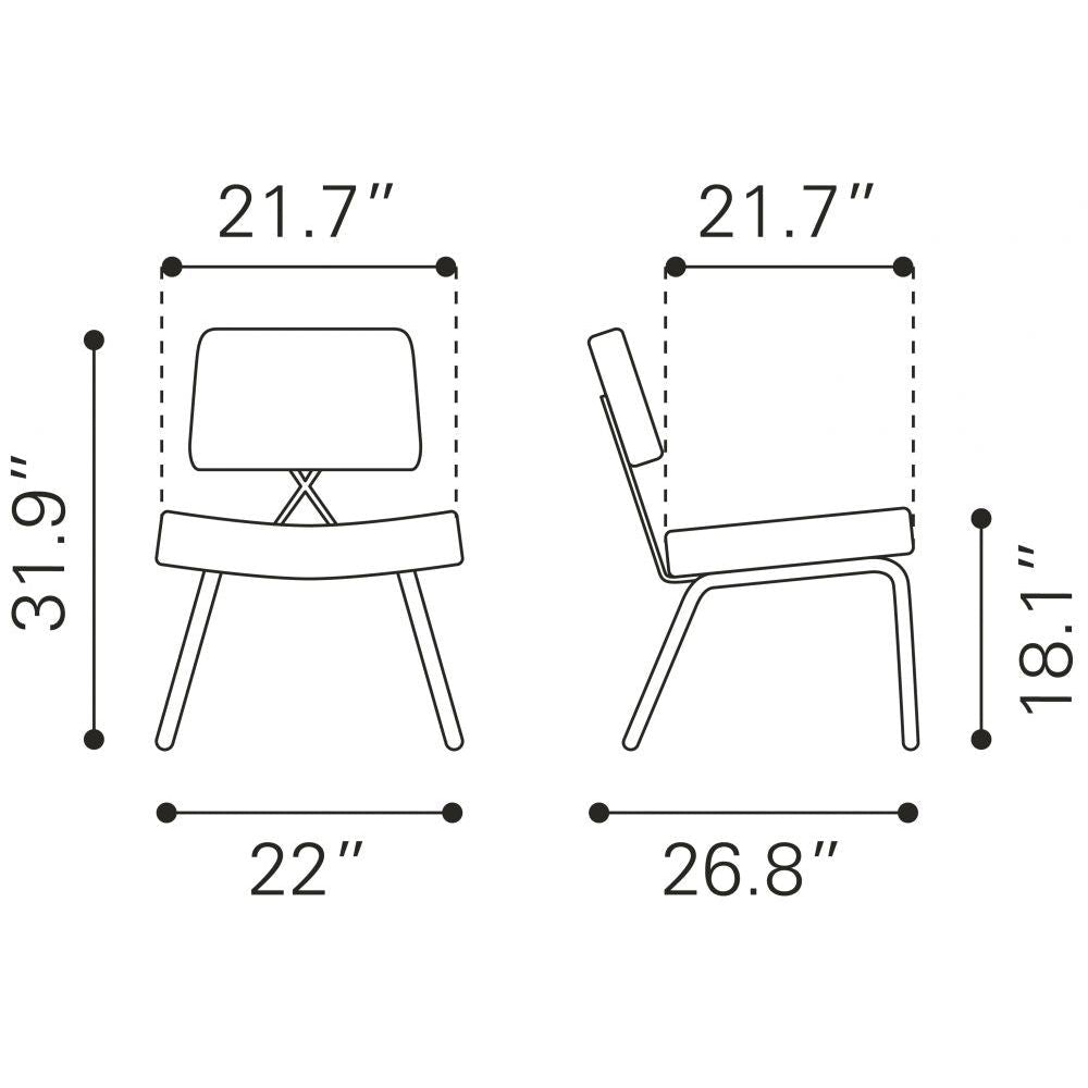 CHAIR ZUO NICOLE 101965 | Dining Chair | Gold Blue | 100% Polyester | Fabric Velvet | Inside | Use Interior Department Room Department Accommodation Studio Decoration Interiors Home Dinner Room