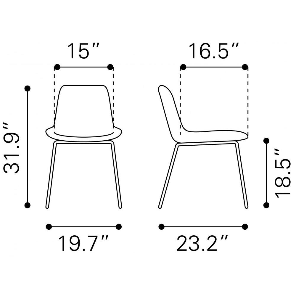 CHAIR ZUO ZUO TONY 101769 | Dining Room | Gold Red| 100% Polyester | Fabric Velvet | Inside | Bar Restaurant Cafetería Food Court Bar Breakfast Kitchen Bistro Office Space