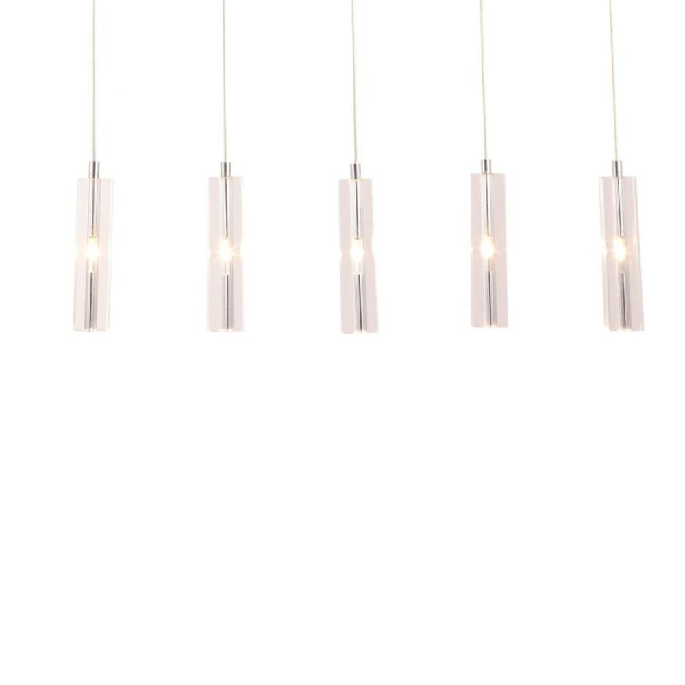 LAMP ZUO CELERON | Ceiling Lamp for Living Room Dining Room | Transparent Glass | Galvanized Steel | Inside Bedroom Waiting Room Decorative Room Home Interior Decorative Lamp Lighting Floor Lamp Modern Lamp Light Kitchen Living Room Bedroom