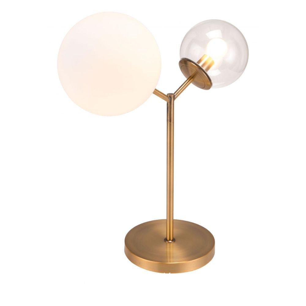 LAMP ZUO CONSTANCE | Table Lamp for Bedroom | Various Colors | Steel Frosted Transparent Glass | Inside Bedroom Waiting Room Decorative Room Home Interior Decorative Lamp Lighting Floor Lamp Modern Lamp Light Kitchen Living Room Bedroom