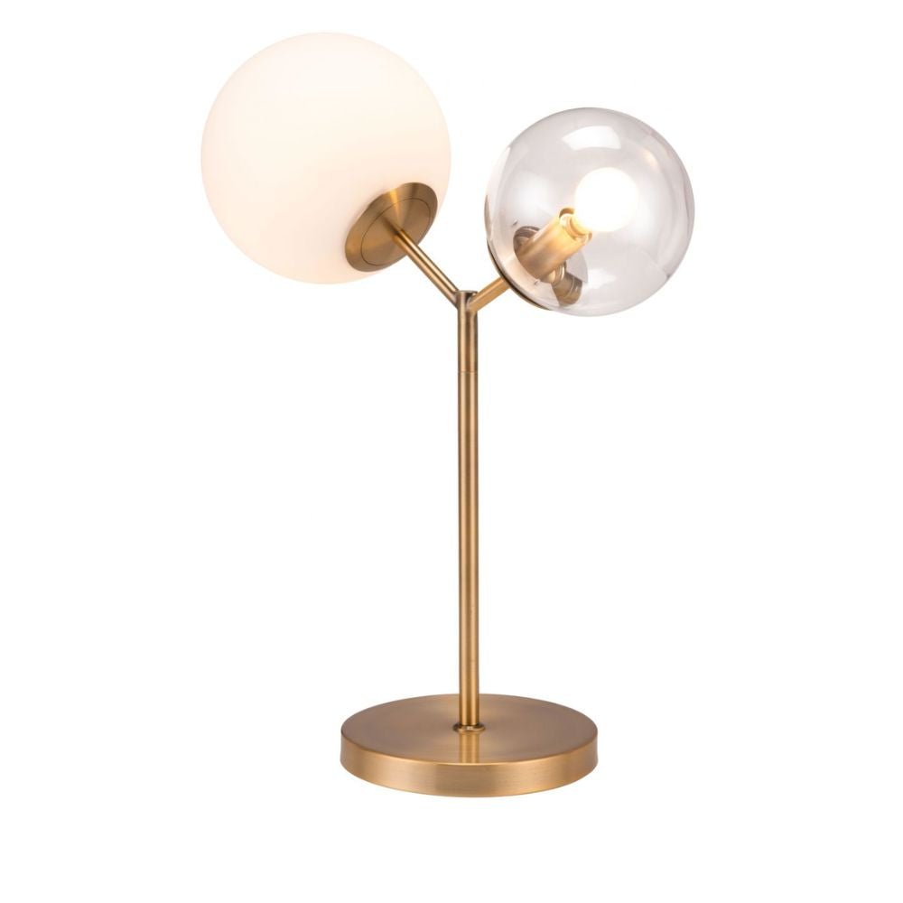 LAMP ZUO CONSTANCE | Table Lamp for Bedroom | Various Colors | Steel Frosted Transparent Glass | Inside Bedroom Waiting Room Decorative Room Home Interior Decorative Lamp Lighting Floor Lamp Modern Lamp Light Kitchen Living Room Bedroom