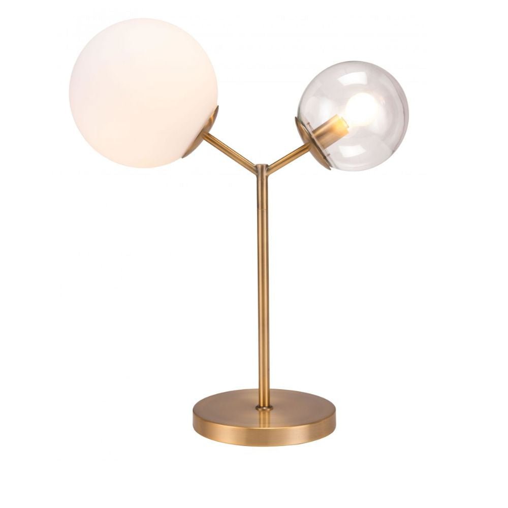 LAMP ZUO CONSTANCE | Table Lamp for Bedroom | Various Colors | Steel Frosted Transparent Glass | Inside Bedroom Waiting Room Decorative Room Home Interior Decorative Lamp Lighting Floor Lamp Modern Lamp Light Kitchen Living Room Bedroom