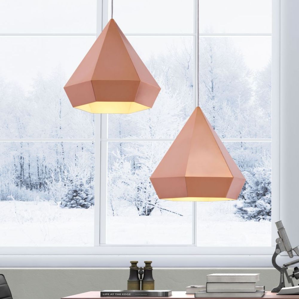 LAMP ZUO FORECAST | Ceiling Lamp for Living Room Dining Room | Rose Gold | Painted Steel | Inside Bedroom Waiting Room Decorative Room Home Interior Decorative Lamp Lighting Floor Lamp Modern Lamp Light Kitchen Living Room Bedroom Set