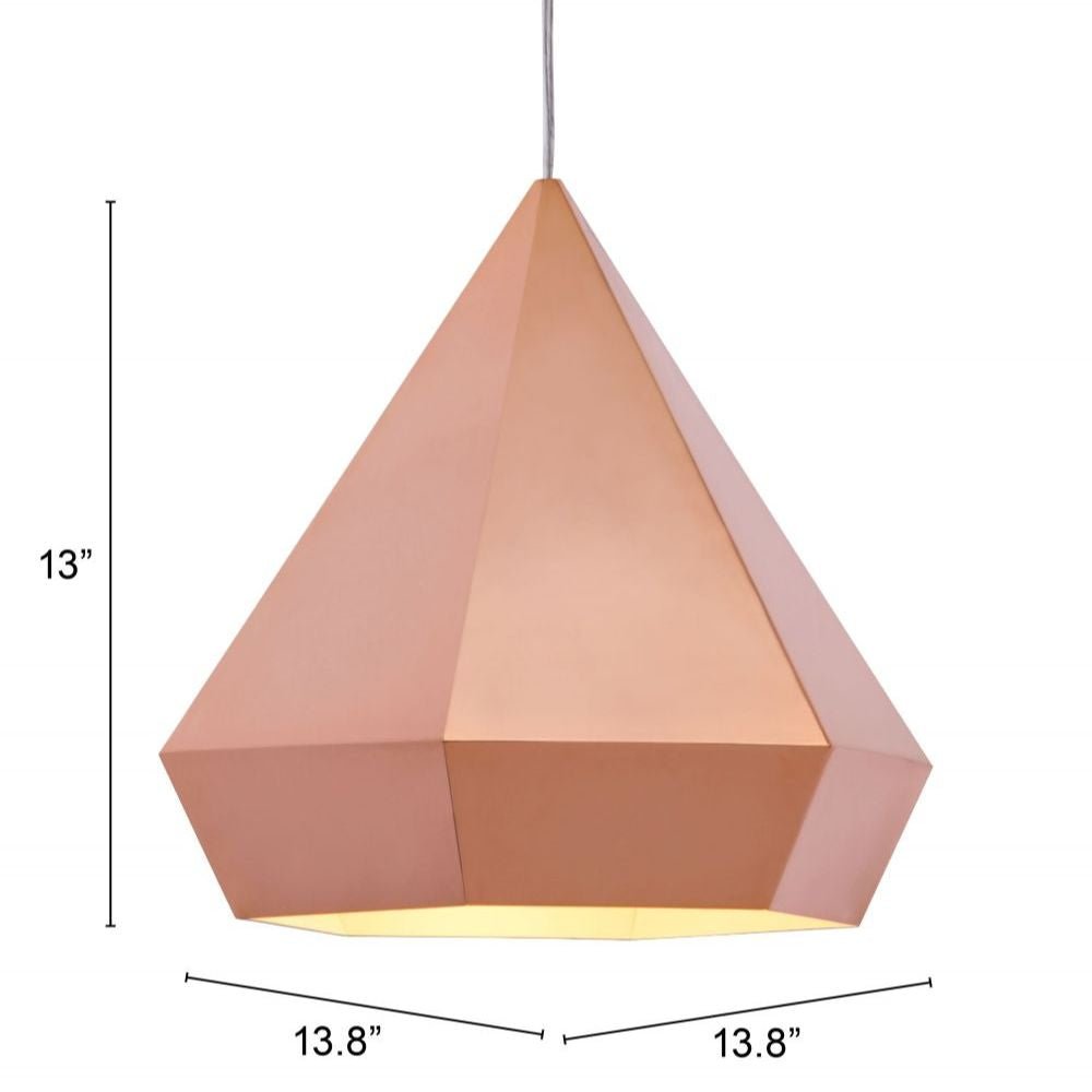 LAMP ZUO FORECAST | Ceiling Lamp for Living Room Dining Room | Rose Gold | Painted Steel | Inside Bedroom Waiting Room Decorative Room Home Interior Decorative Lamp Lighting Floor Lamp Modern Lamp Light Kitchen Living Room Bedroom