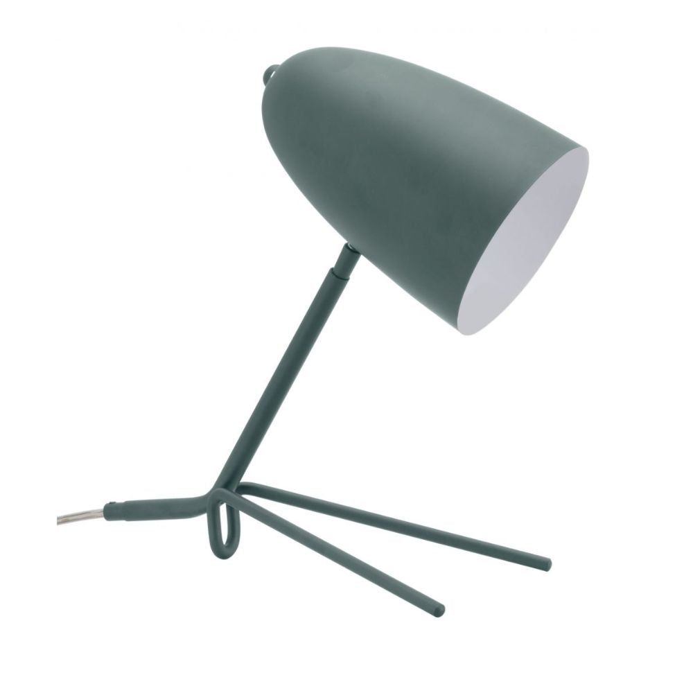 LAMP ZUO JAMISON | Table Lamp for Studio | Green | Powder Coated Steel | Inside | Room Waiting Room Bedroom Decorative Home Interior Decoration Lamp Ilumination Modern Light Kitchen