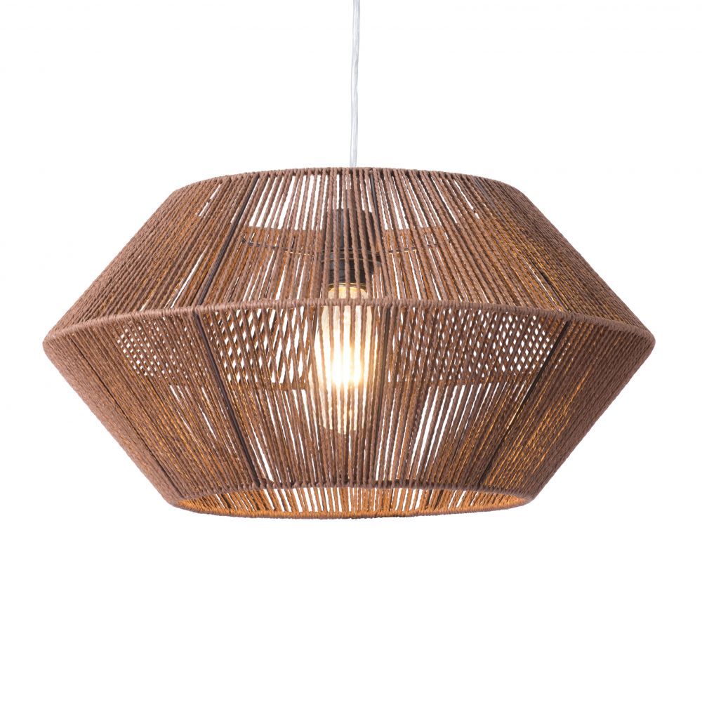 LAMP ZUO KENDRICK | Ceiling Lamp for Living Room | Natural Brown | Steel Paper | Inside Bedroom Waiting Room Decorative Room Home Interior Decorative Lamp Lighting Floor Lamp Modern Lamp Light Kitchen Living Room Bedroom