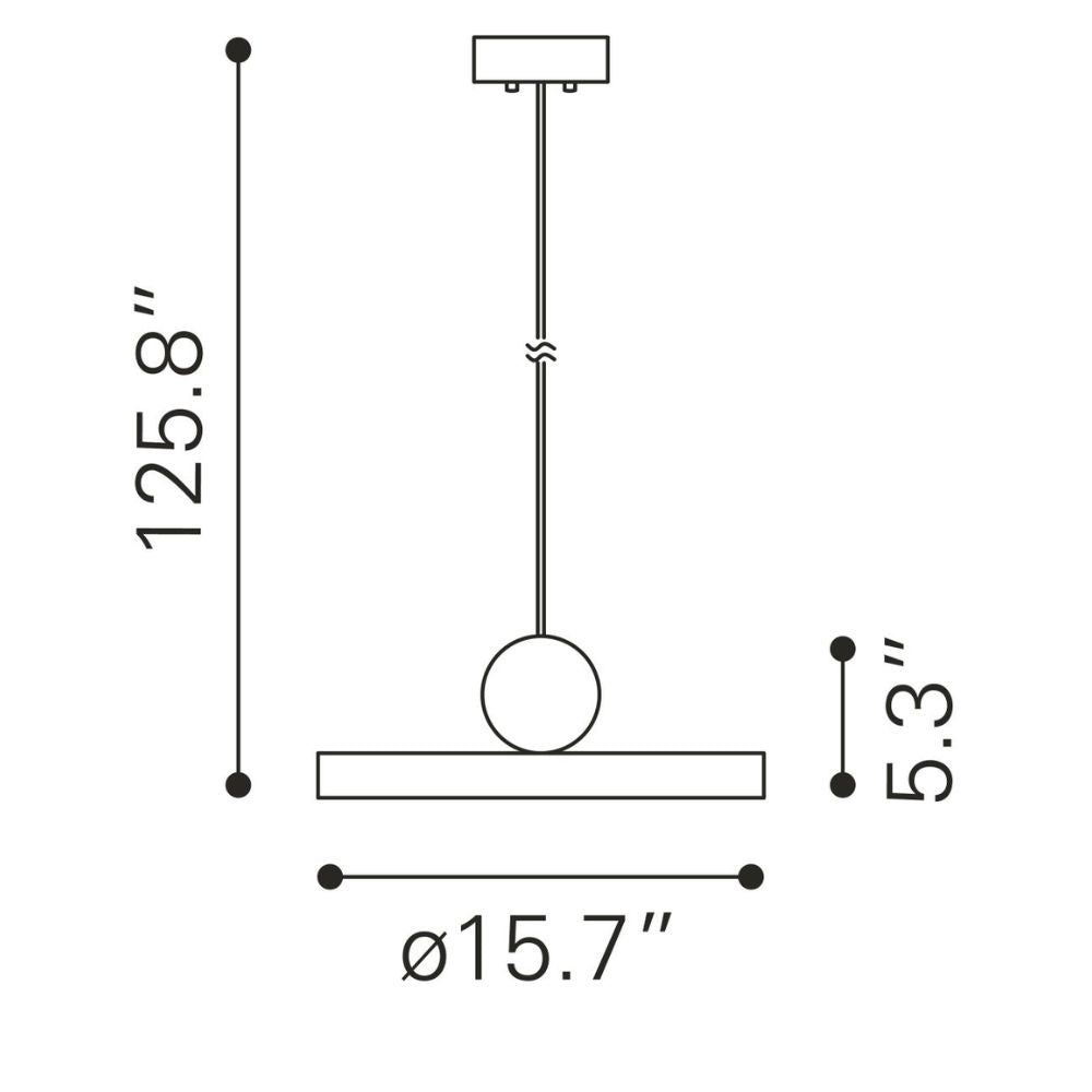 LAMP ZUO MOZU | Ceiling Light for Dining Room | Black Gold | Galvanized Steel with Powder Coating | Inside Bedroom Waiting Room Decorative Room Home Interior Decorative Lamp Lighting Floor Lamp Modern Lamp Light Kitchen Living Room Bedroom