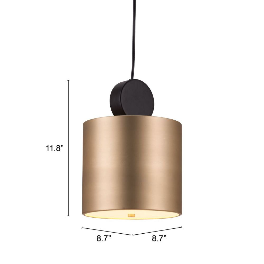 LAMP ZUO MYSON | Ceiling Light for Dining Room | Black Gold | Galvanized Steel with Powder Coating | Inside Bedroom Waiting Room Decorative Room Home Interior Decorative Lamp Lighting Floor Lamp Modern Lamp Light Kitchen Living Room Bedroom