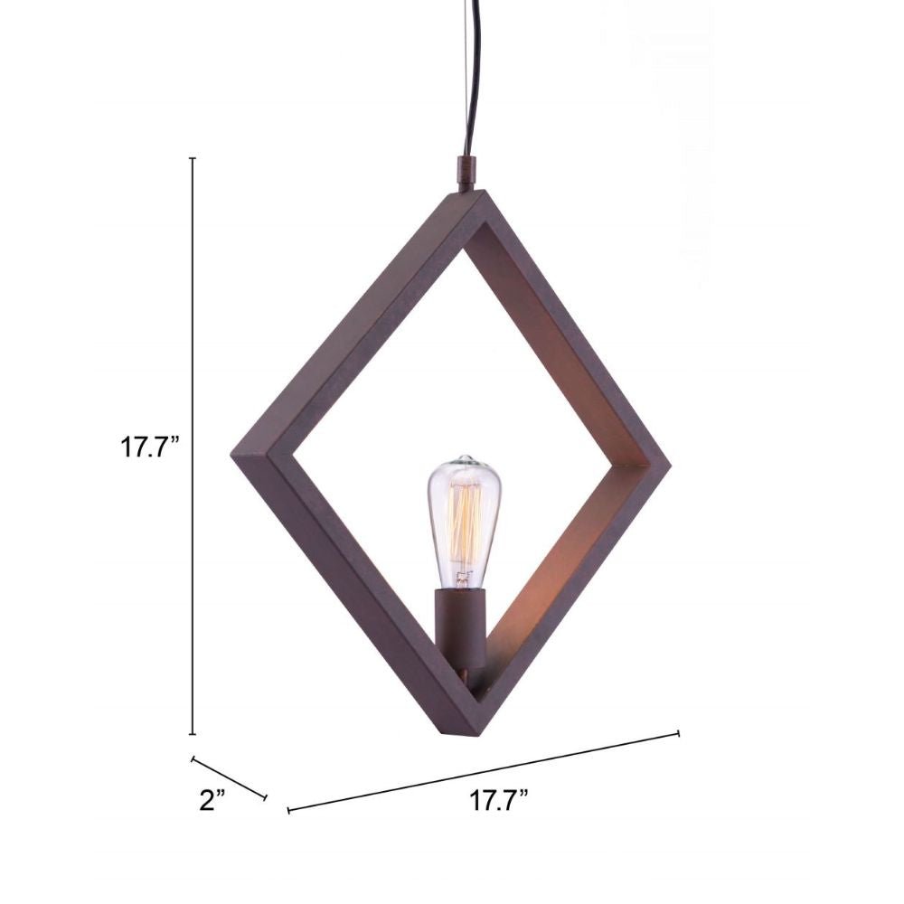 LÁMPARA ZUO ROTORURA | Lámpara de Techo para Sala de Estar | Marrón Oscuro | Acero Pintado | Interior - 98417 - Zuo - NOGAL BEAT -