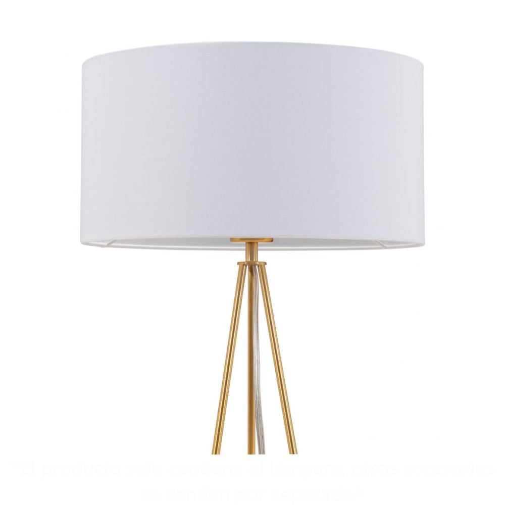 LAMP ZUO SASCHA | Table Lamp | Brass | Gold | Electroplated Steel | Poly Cotton | Inside | Room Waiting Room Bedroom Decorative Home Interior Decoration Lamp Ilumination Modern Light Kitchen