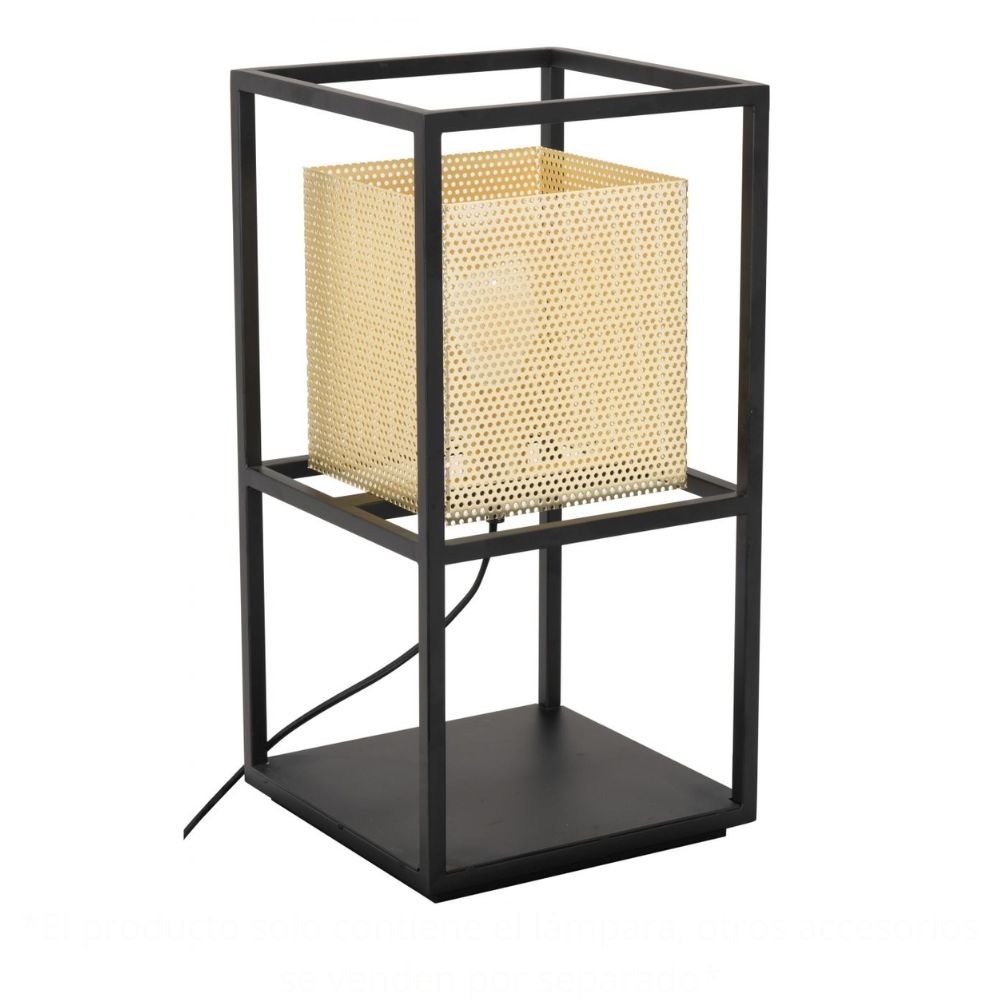 LAMP ZUO YVES | Room Table Lamp | Black | Gold | Powder Coated Steel | Electroplated Steel | Inside | Room Waiting Room Bedroom Decorative Home Interior Decoration Lamp Ilumination Modern Light Kitchen