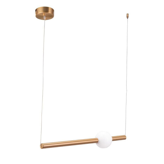LAMP ZUO ADEO | Ceiling Light for Living Room | White Brass Gold | Galvanized Steel Frosted Glass | Inside Bedroom Waiting Room Decorative Room Home Interior Decorative Lamp Lighting Floor Lamp Modern Lamp Light Kitchen Living Room Bedroom