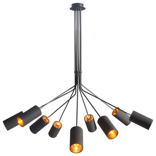 LAMP ZUO AMBITION | Ceiling Light for Entryway Dining Room Living Room | Black | Powder-Coated Steel Polyester | Inside Bedroom Waiting Room Decorative Room Home Interior Decorative Lamp Lighting Floor Lamp Modern Lamp Light Kitchen Living Room Bedroom