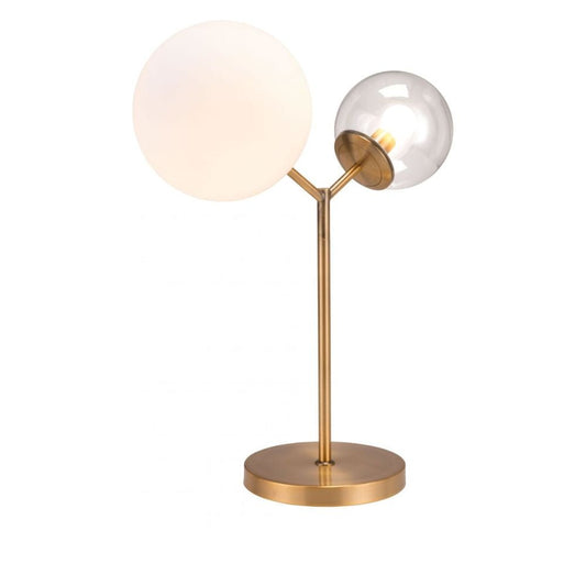 LAMP ZUO CONSTANCE | Table Lamp for Bedroom | Various Colors | Steel Frosted Transparent Glass | Inside Bedroom Waiting Room Decorative Room Home Interior Decorative Lamp Lighting Floor Lamp Modern Lamp Light Kitchen Living Room Bedroom