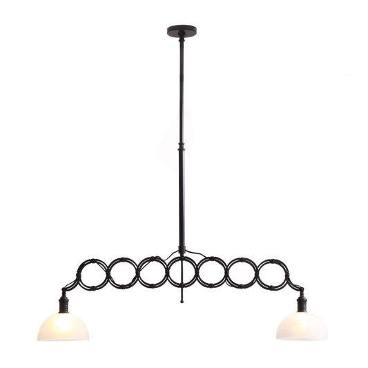 LAMP ZUO JADE | Ceiling Lamp for Dining Room Bedroom Restaurant | Antique Black | Painted Steel | Inside Bedroom Waiting Room Decorative Room Home Interior Decorative Lamp Lighting Floor Lamp Modern Lamp Light Kitchen Living Room Bedroom