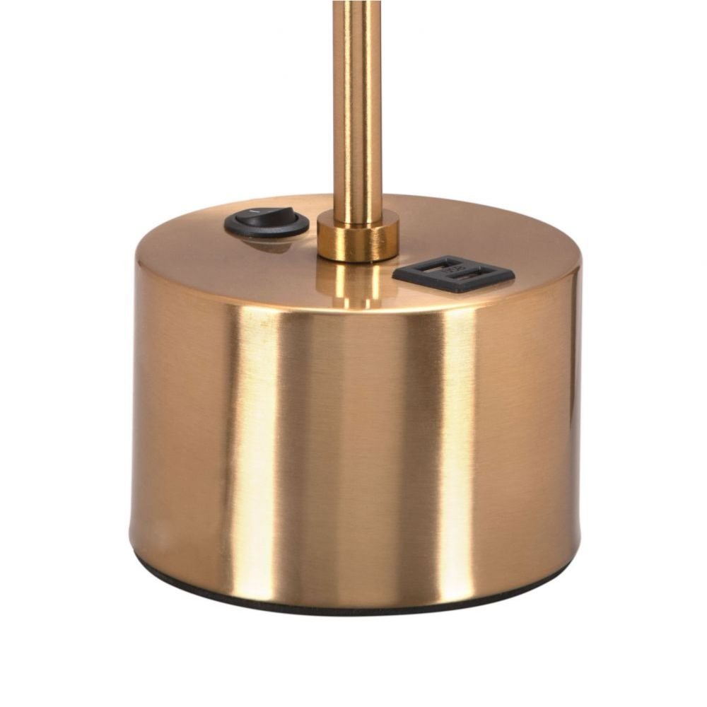 LAMP ZUO KIPPY | Room Table Lamp | Brown | Brass | Gold | Electroplated Steel | Faux Wood Steel | Silicone | Inside | Room Waiting Room Bedroom Decorative Home Interior Decoration Lamp Ilumination Modern Light Kitchen