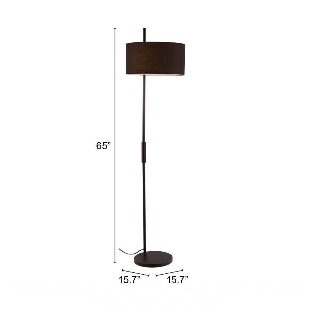 LAMP ZUO LONTE | Floor Lamp for Living Room | Black | Acero Polialgodón Acrílico | Interior | Room Waiting Room Bedroom Decorative Home Interior Decoration Lamp Ilumination Modern Light Kitchen
